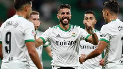 Corralejo scores the winning goal for Real Betis against Almería